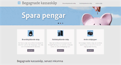 Desktop Screenshot of begagnadekassaskap.se